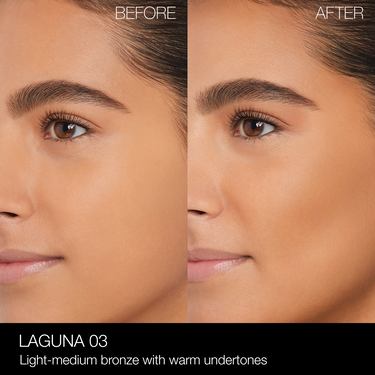 NARS_SP23_LagunaCollection_PDPCrop_OnModel_BeforeAfter_LagunaBronzingPowder_Laguna03, Nars Bronzer