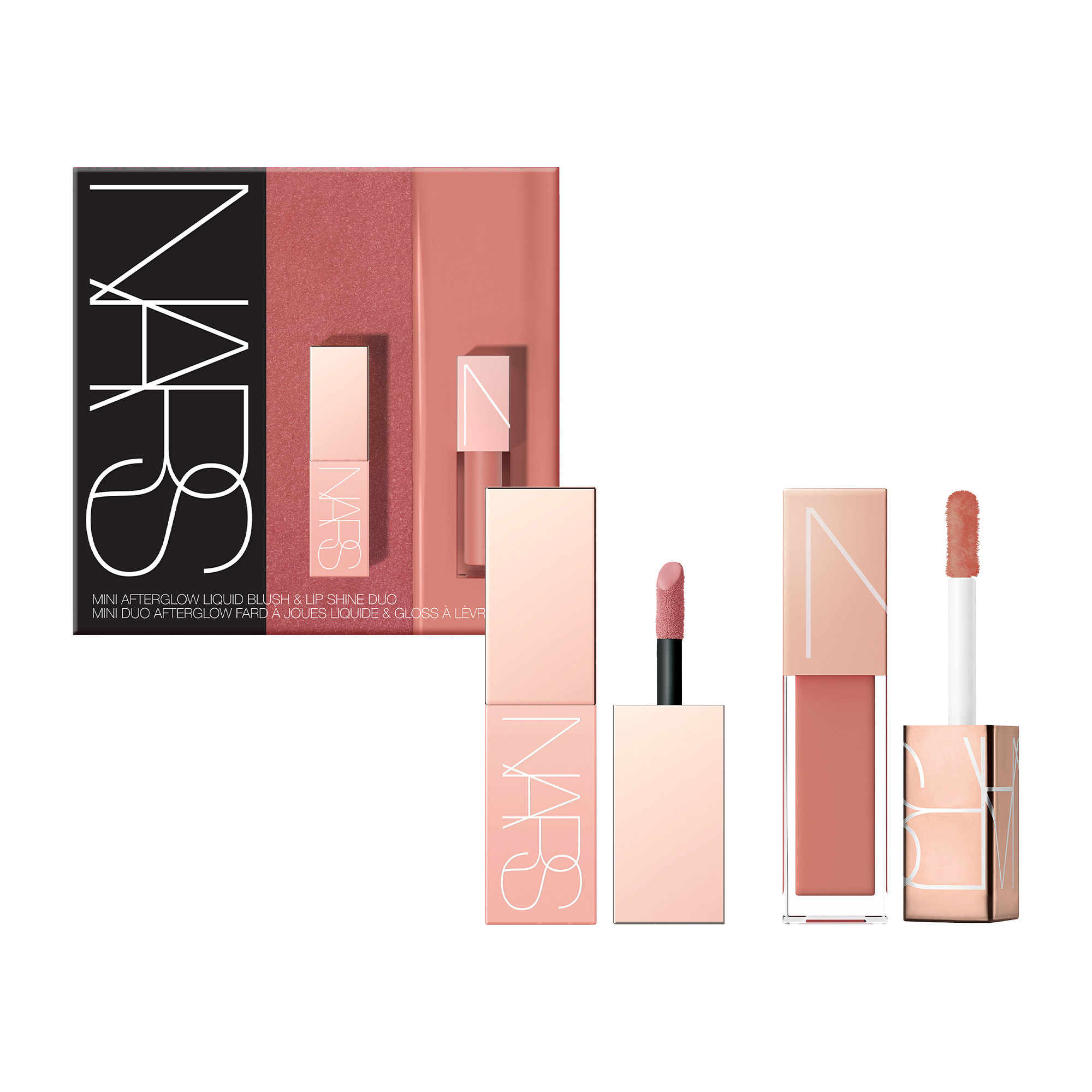 Mini Afterglow Liquid Blush & Lip Shine Duo - Dolce Vita & Chelsea Girls, NARS Sets