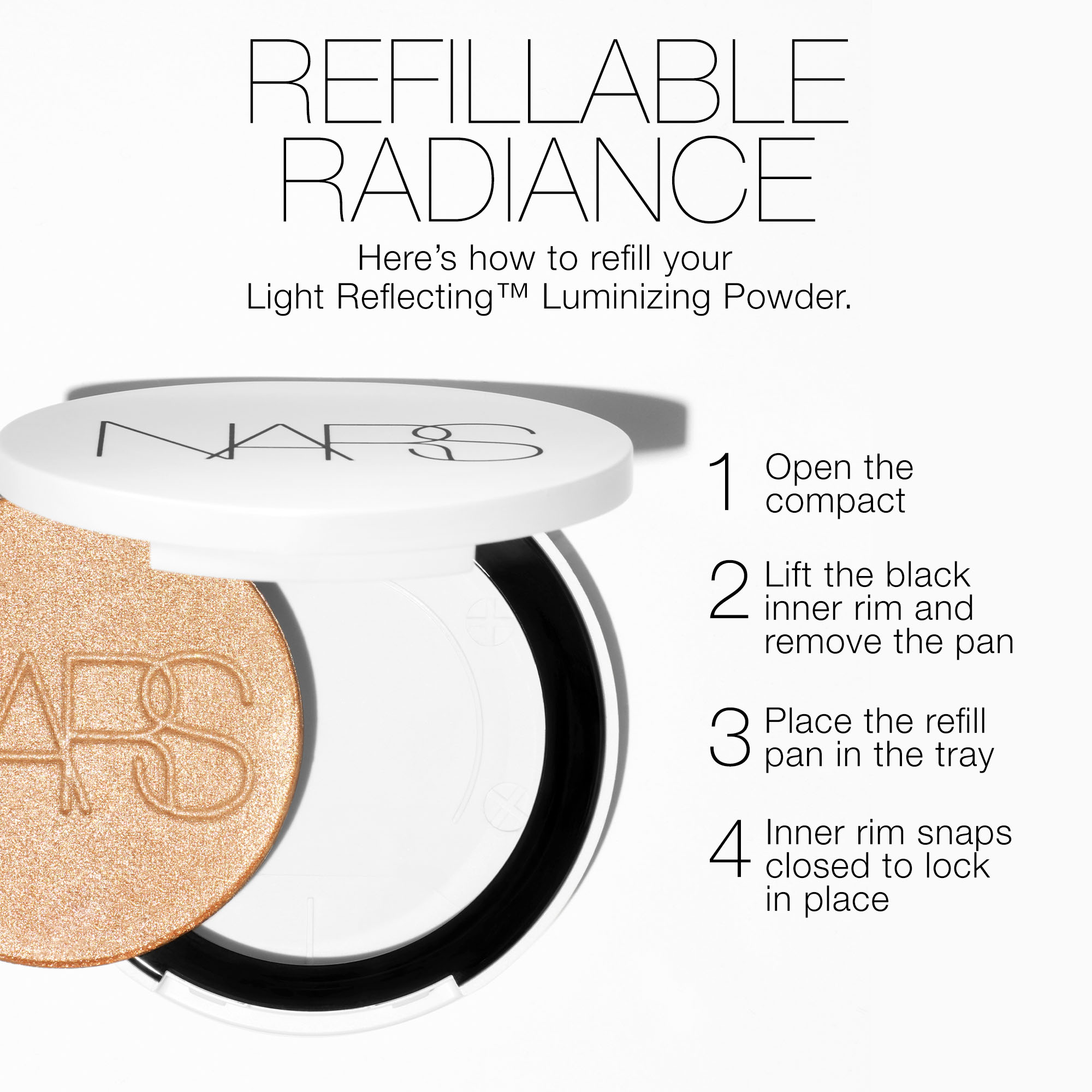 LIGHT REFLECTING™ LUMINIZING POWDER REFILL, NARS Powders LIGHT REFLECTING™ LUMINIZING POWDER REFILL, NARS Powders