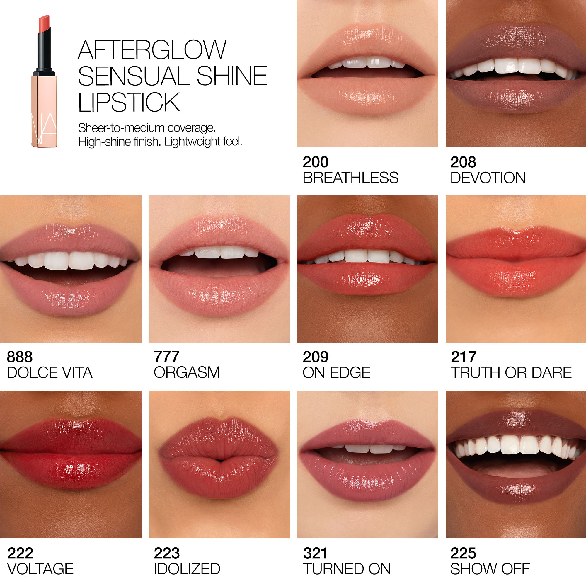AFTERGLOW SENSUAL SHINE LIPSTICK, NARS Lipstick AFTERGLOW SENSUAL SHINE LIPSTICK, NARS Lipstick